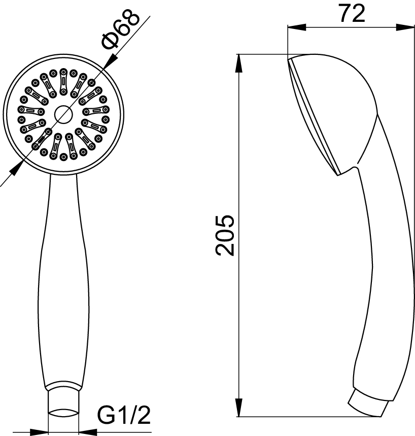 SIMPLE Shower head Valvex