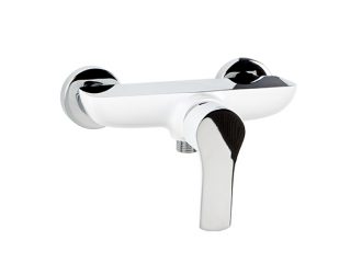 DALI WHITE Brause-Wand-Mischbatterie